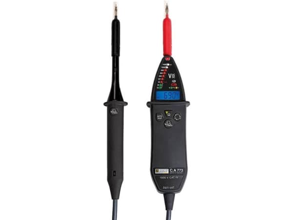 Chauvin Arnoux C.A 773 IP2X To-polet spændingstester CAT IV 1000 V Akustik, LED