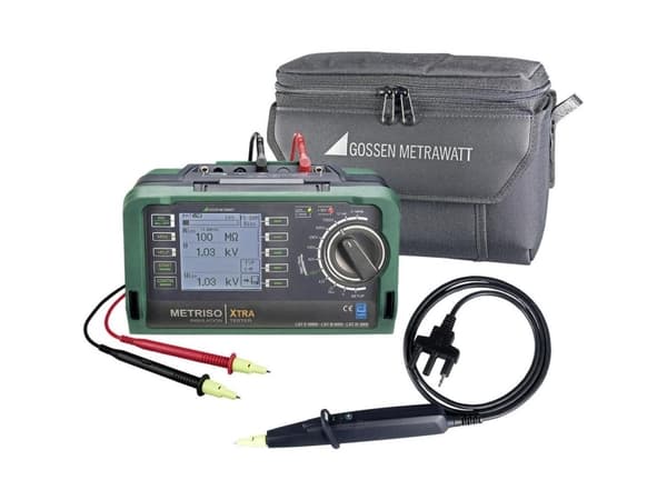 Gossen Metrawatt METRISO XTRA-Set Isolationsmåler Kalibreret (DAkkS) 50 V, 100 V, 250 V, 500 V, 1000 V 1 TΩ
