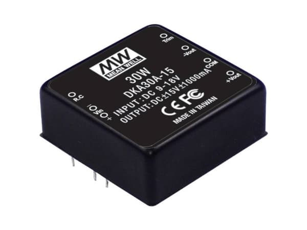 MEAN WELL DKA30B-15, 50,8 mm, 50,8 mm, 21 mm, 30 W, 18 - 36 V, 1000 mA