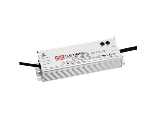 MEAN WELL HLG-120H-36A, 120 W, IP20, 90 - 305 V, 36 V, 68 mm, 220 mm