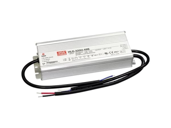 MEAN WELL HLG-320H-48B, 320 W, IP20, 90 - 305 V, 48 V, 90 mm, 252 mm