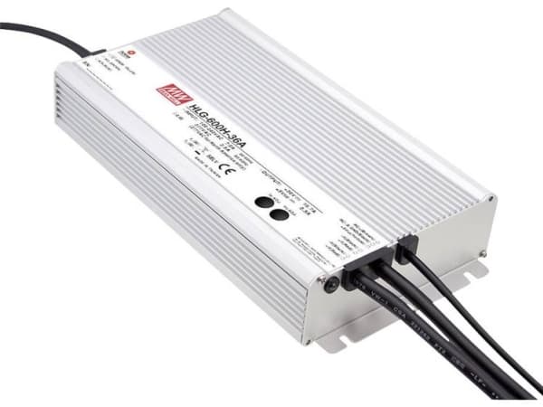 MEAN WELL HLG-600H-12A, 600 W, IP65, 90 - 305 V, 12 A, 40 V, 144 mm