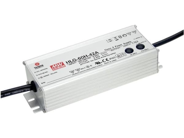 MEAN WELL HLG-60H-C350A, 70 W, IP65, 62000 timer, 90-305 V, 47 ~ 63 Hz, 0.69, 0.35, 0.29 A