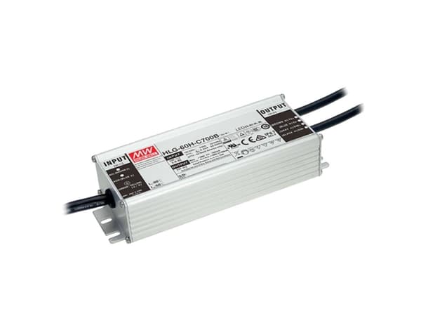 MEAN WELL HLG-60H-C350A, 70 W, IP65, 62000 timer, 90-305 V, 47 ~ 63 Hz, 0.69, 0.35, 0.29 A