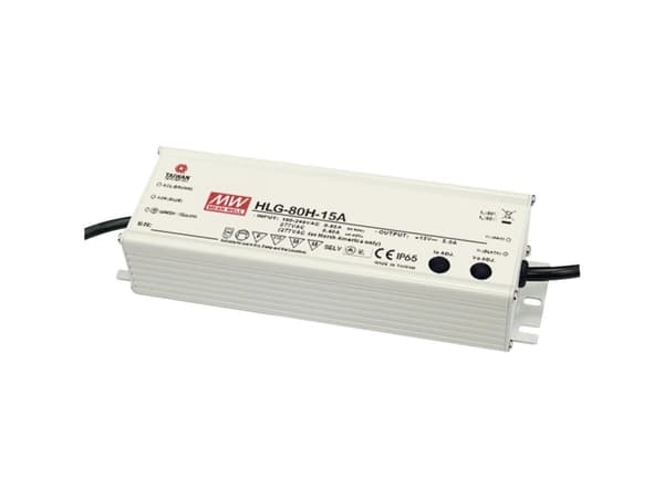 MEAN WELL HLG-80H-30A, 80 W, IP20, 90 - 305 V, 30 V, 61,5 mm, 195,6 mm
