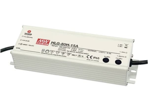 MEAN WELL HLG-80H-30A, 80 W, IP20, 90 - 305 V, 30 V, 61,5 mm, 195,6 mm