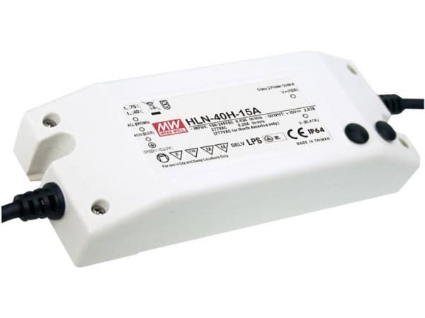 MEAN WELL HLN-40H-20A, 40 W, IP20, 90 - 305 V, 2 A, 20 V, 61,5 mm
