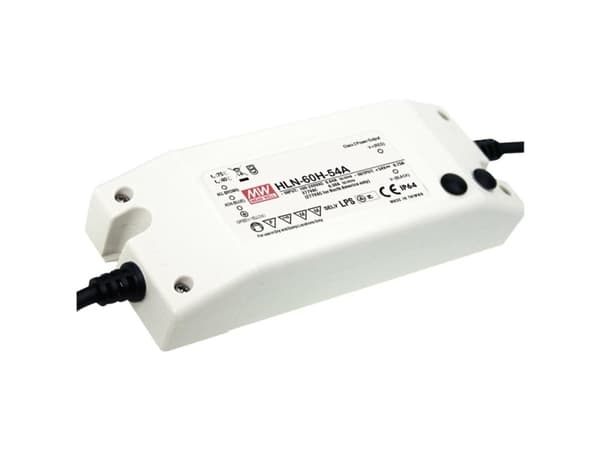 MEAN WELL HLN-60H-48A, 60 W, IP20, 90 - 305 V, 48 V, 61,5 mm, 161 mm