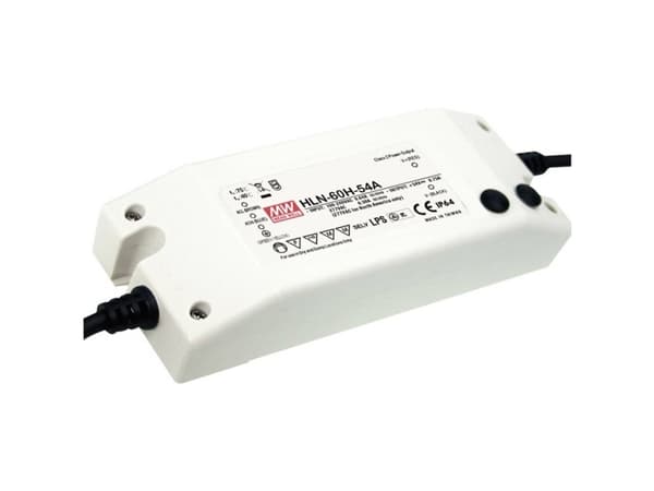 MEAN WELL HLN-60H-48A, 60 W, IP20, 90 - 305 V, 48 V, 61,5 mm, 161 mm