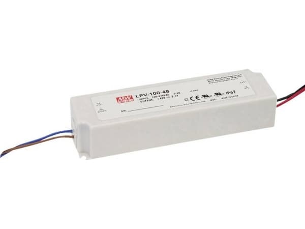 MEAN WELL LPV-100-48, 100 W, IP20, 90 - 264 V, 48 V, 52 mm, 190 mm