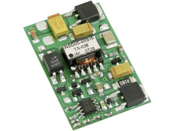 MEAN WELL NSD05-48S12, 18 - 72 V, 5 W, 12 V, 0,42 A, RoHS, 40,6 mm