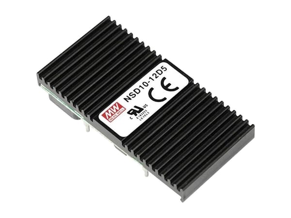 MEAN WELL NSD10-12D5, 12 V, 10 W, 5 V, 1 A, RoHS, 50,8 mm