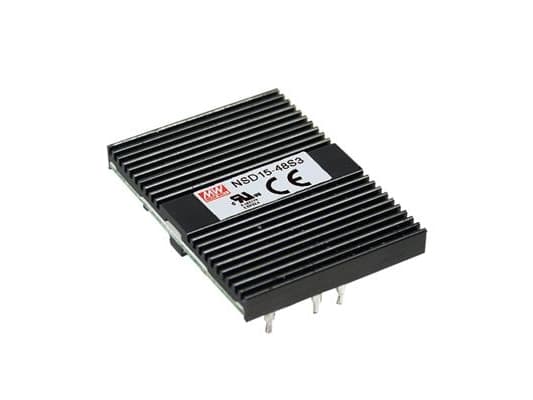 MEAN WELL NSD15-48S12, 18 - 72 V, 15 W, 12 V, RoHS, 38,1 mm, 50,8 mm
