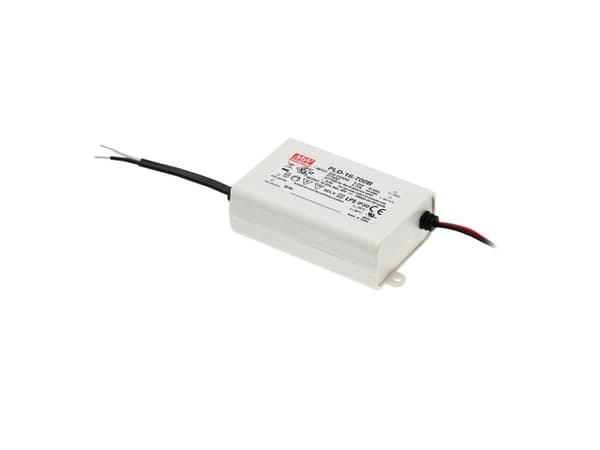 MEAN WELL PLD-16-1400B, Valaisimen virransyöttö, Valkoinen, Muovi, IP30, LED EN 61347, 16 W