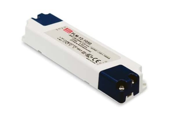 MEAN WELL PLM-12-700, 12,6 W, 110 - 295 V, 47 ~ 63 Hz, 0.15/115VC, 0.08/230VC, 1,05 A, 12 V