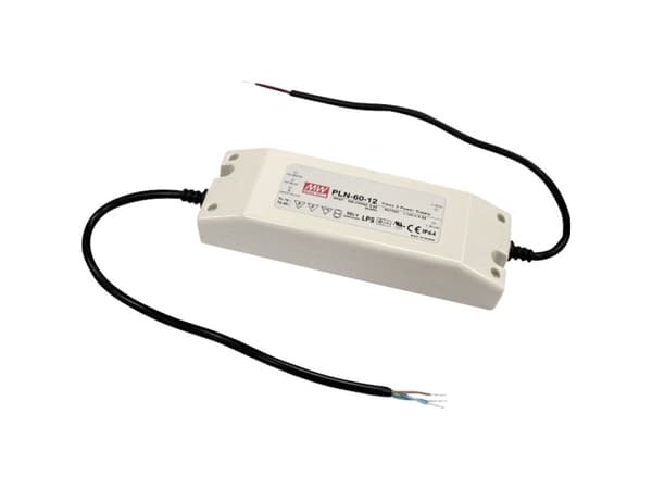 MEAN WELL PLN-60-27, 60 W, IP20, 90 - 295 V, 27 V, 61,5 mm, 181 mm