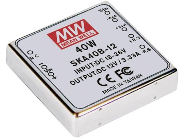 MEAN WELL SKA40C-12, 50,8 mm, 50,8 mm, 11 mm, 40 W, 36 - 72 V, 3330 mA