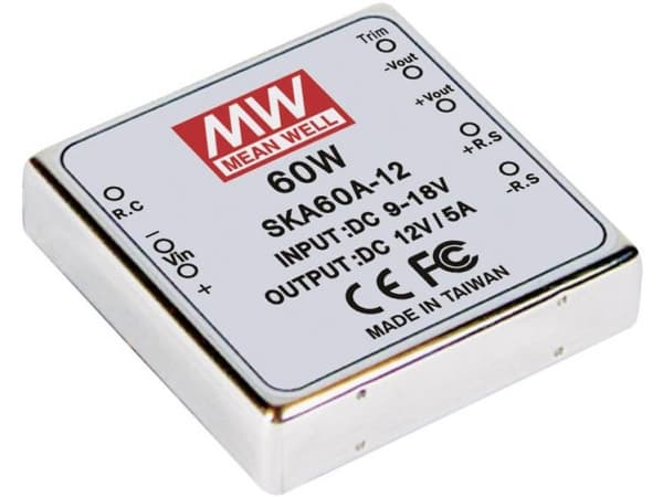 MEAN WELL SKA60B-15, 50,8 mm, 50,8 mm, 11 mm, 60 W, 18 - 36 V, 4000 mA