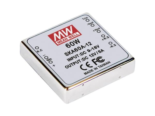 MEAN WELL SKA60B-15, 50,8 mm, 50,8 mm, 11 mm, 60 W, 18 - 36 V, 4000 mA