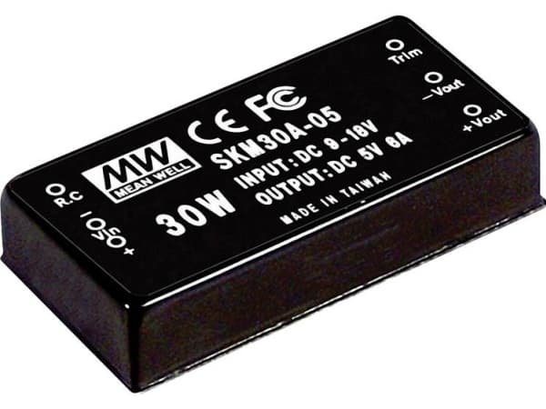 MEAN WELL SKM30C-12, 36 - 75 V, 30 W, 12 V, RoHS, 50,8 mm, 35 g