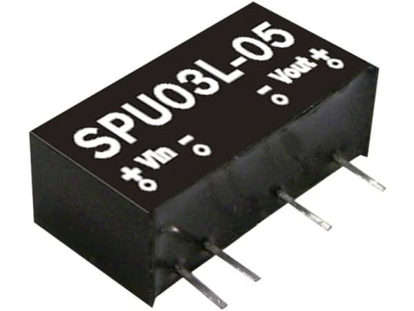 MEAN WELL SPU03L-15, 7,5 mm, 19,6 mm, 10,2 mm, 3 W, 5 V, 200 mA