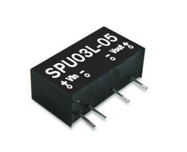 MEAN WELL SPU03L-15, 7,5 mm, 19,6 mm, 10,2 mm, 3 W, 5 V, 200 mA