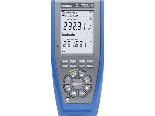 Metrix MTX3291 Hånd-multimeter digital CAT III 1000 V, CAT IV 600 V Visning (counts): 60000