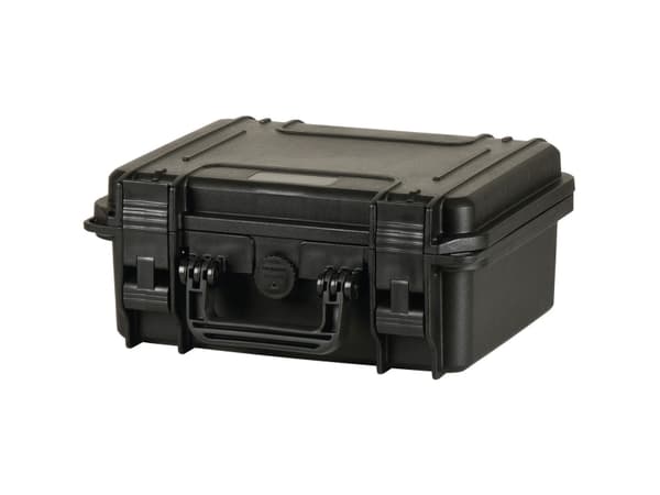 raaco FlightCase 3, Sort, Polypropylen (PP), Støvresistent, Motstandsdyktig mot kjemikalier, Vanntett, Kuldebestandig, 336 mm, 300 mm, 148 mm