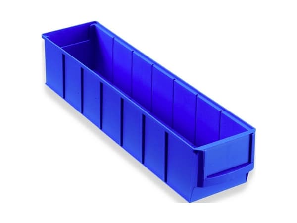 Allit 456540 Opbevaringskasser Regal-Industriebox Gr. 400S (L x B x H) 400 x 91 x 81 mm Blå 1 stk