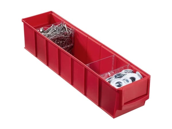 Allit 456541 Opbevaringskasser (L x B x H) 400 x 91 x 81 mm Rød 1 stk