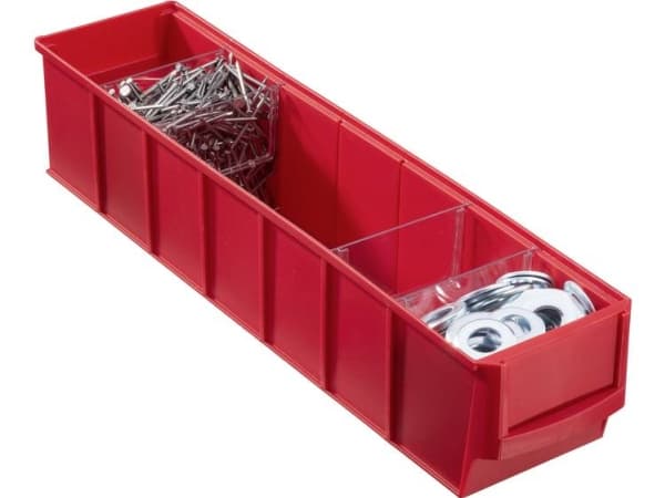 Allit 456541 Opbevaringskasser (L x B x H) 400 x 91 x 81 mm Rød 1 stk