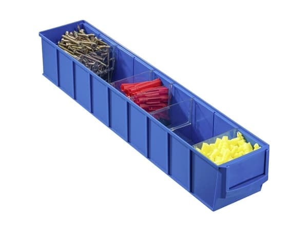 Allit 456560 Opbevaringskasser (L x B x H) 500 x 91 x 81 mm Blå 1 stk