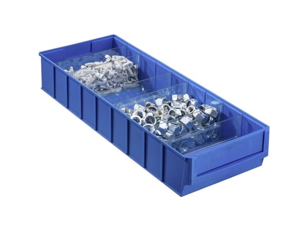 Allit 456570 Opbevaringskasser (L x B x H) 500 x 185 x 81 mm Blå 1 stk