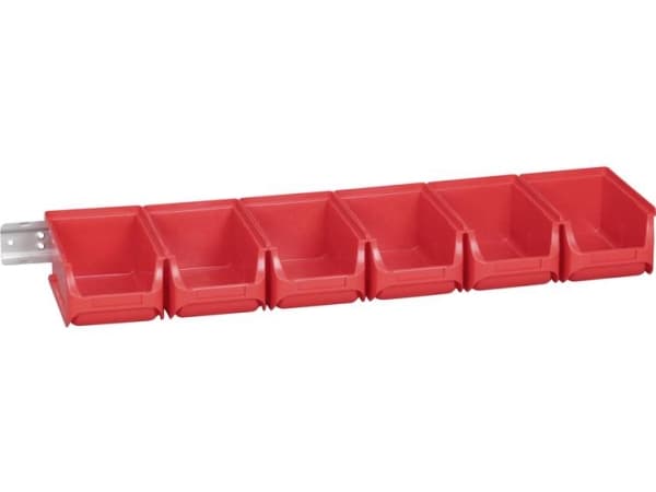 Allit 457060 Opbevaringskasser (L x B x H) 615 x 165 x 75 mm Rød 1 stk