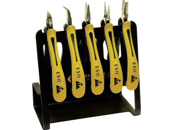 Bernstein-Werkzeugfabrik Steinrücke CLASSICline, tangsett, plast, sort, gul, 80 mm, 150 mm, 190 mm
