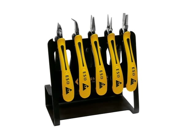 Bernstein-Werkzeugfabrik Steinrücke CLASSICline, tangsett, plast, sort, gul, 80 mm, 150 mm, 190 mm