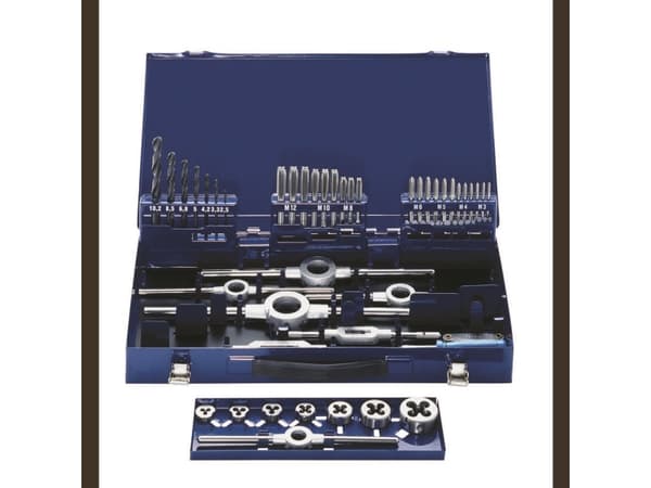 Eventus by Exact 10722 Gängersats 43 delar HSS metrisk M3, M4, M5, M6, M8, M10, M12