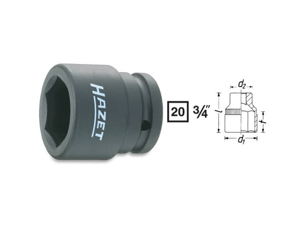 Hazet Kraft-topnøgleindsats 3/4 (20 mm) 1000S-27