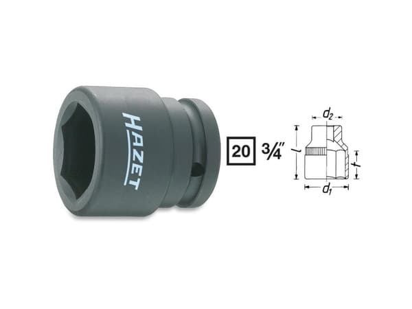 Hazet Kraft-topnøgleindsats 3/4 (20 mm) 1000S-27
