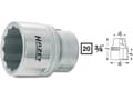 Miniatyrbild 3 av 5: HAZET 1000Z-22, Uttag, 3/4", Metrisk, 1 huvuden, 22 mm, 3,2 cm
