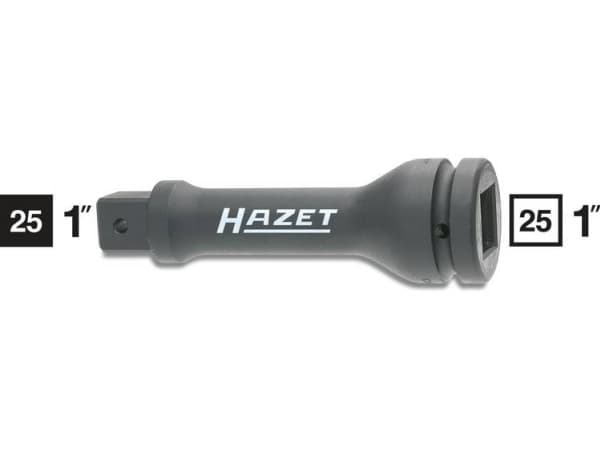 HAZET 1105S-7, Kraftpipe, Sort, 1 hoder, 1", Metrisk/imperisk, 25 mm