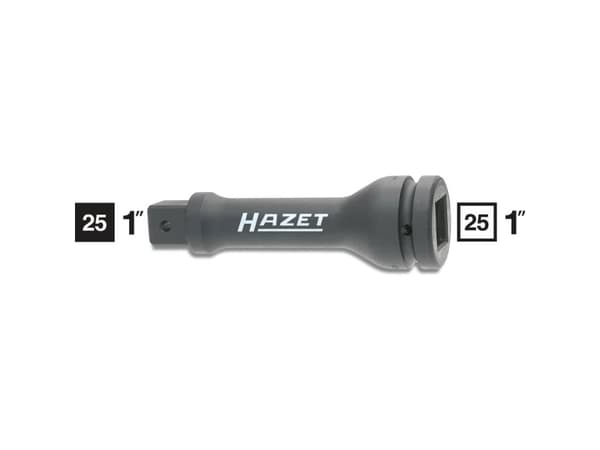 HAZET 1105S-7, Kraftpipe, Sort, 1 hoder, 1", Metrisk/imperisk, 25 mm