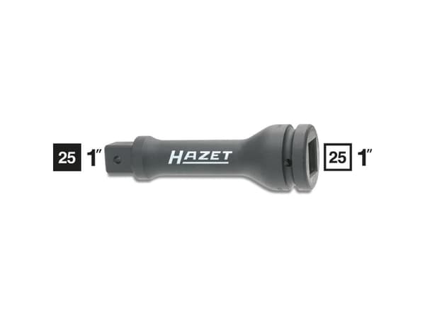 HAZET 1105S-7, Kraftpipe, Sort, 1 hoder, 1", Metrisk/imperisk, 25 mm