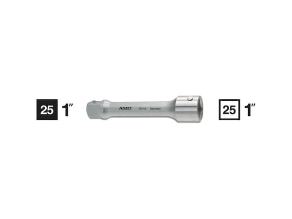Hazet 1117-8 Sokkel udvigelse 1 tommer Drev (skruetrækker) 1 (25 mm) 200 mm 1 stk