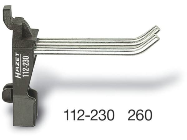 HAZET 112-230, Inne & Ute, Universalkrok, Sort, Sølv, 30 mm, 13 g, 1 stykker