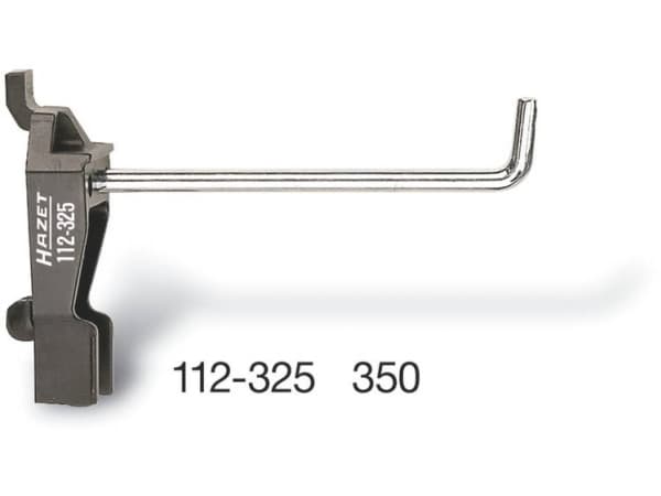 HAZET 112-350, Krokverktøyholder, Sort, Rustfritt stål