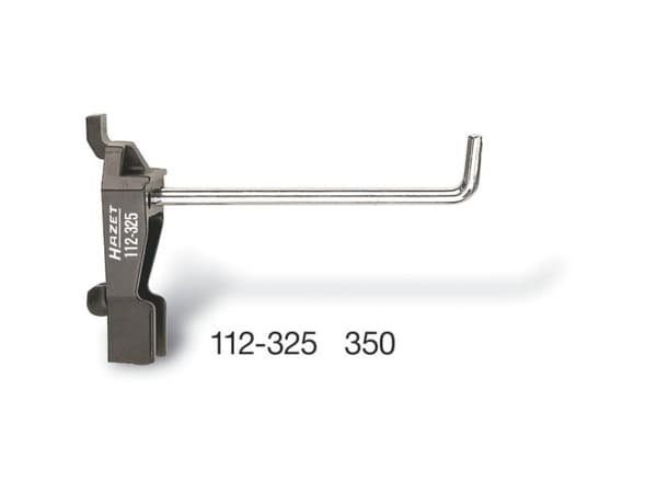 HAZET 112-350, Krokverktøyholder, Sort, Rustfritt stål