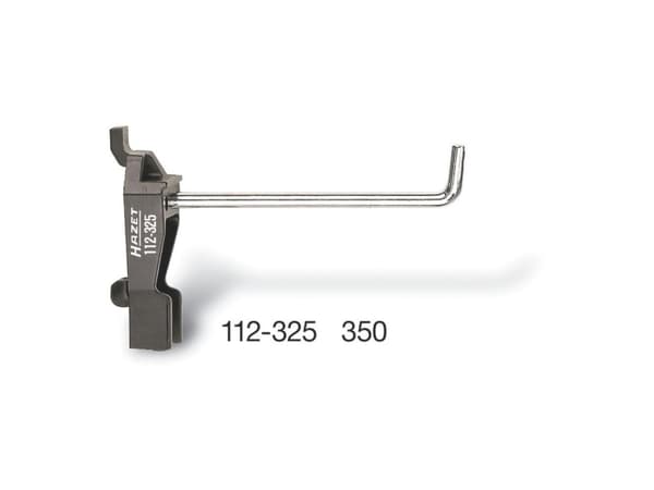 HAZET 112-350, Krokverktøyholder, Sort, Rustfritt stål