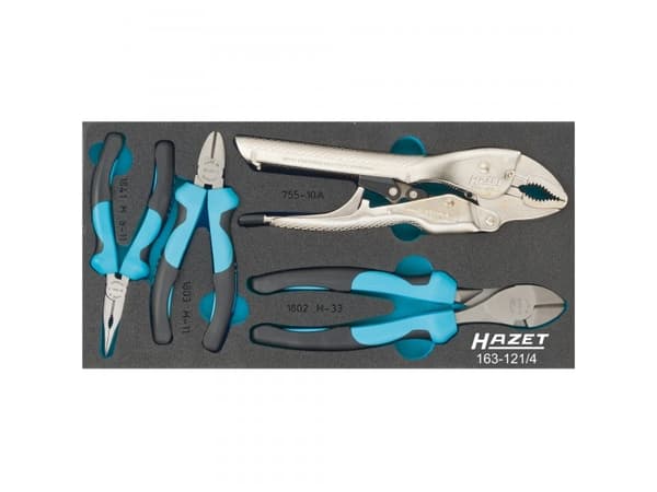 HAZET 163-121/4, Tangsett, 34,2 cm, 172 mm, 1,25 kg, Tyskland