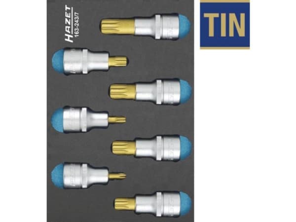 HAZET 163-243/7, 7 stykker, 25,4 / 2 mm (1 / 2")